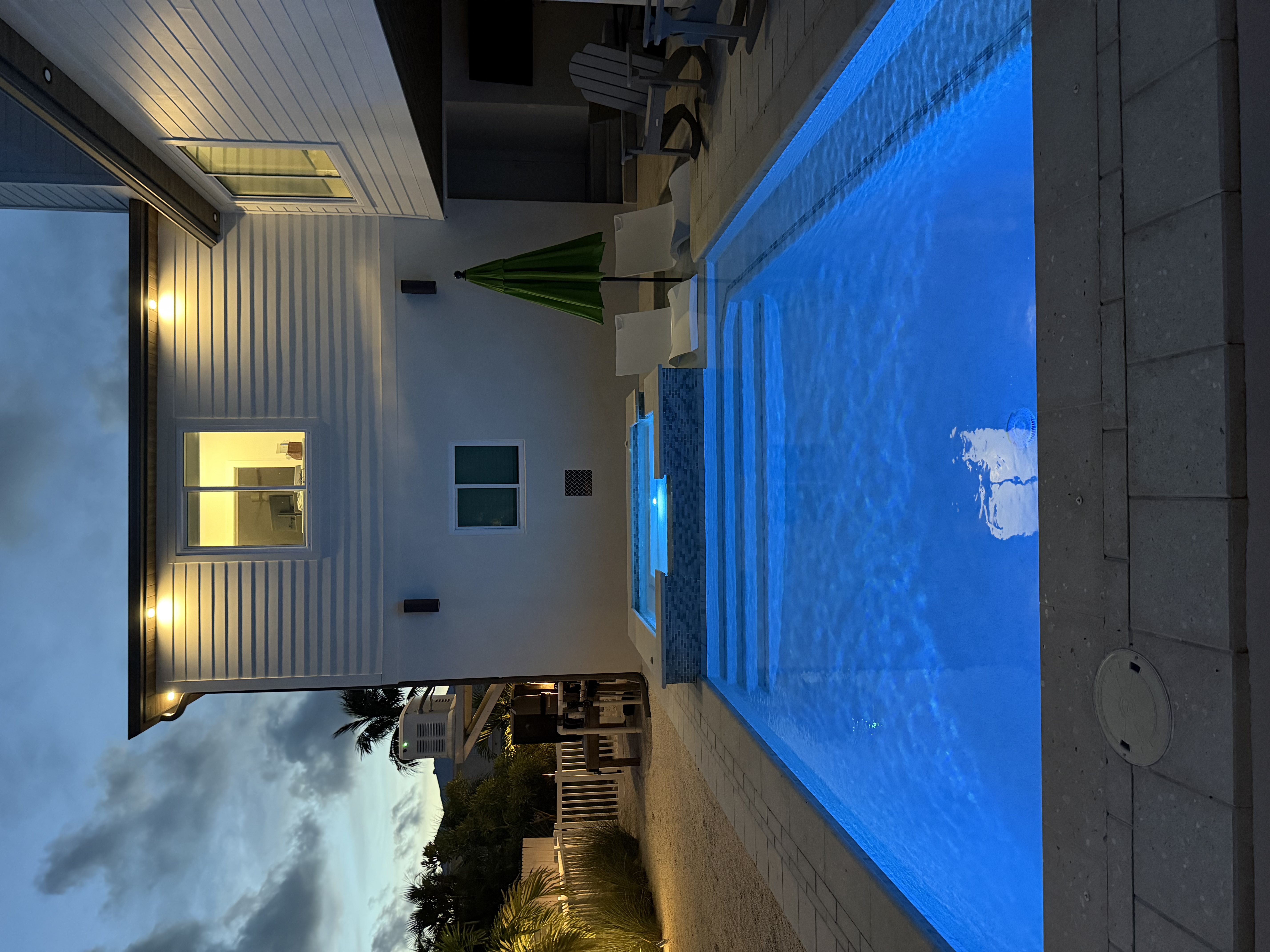 Marbury pool at night — completed